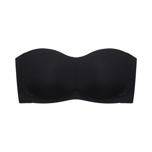 budiniao Nude Strapless Push-up Bra for Women - Seamless and Soft